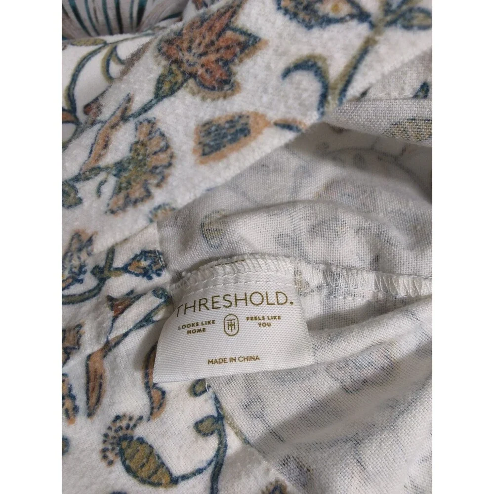 THRESHOLD  AUTUMN FALL  FLANNEL COMPLETE TWIN SIZE SHEET SET